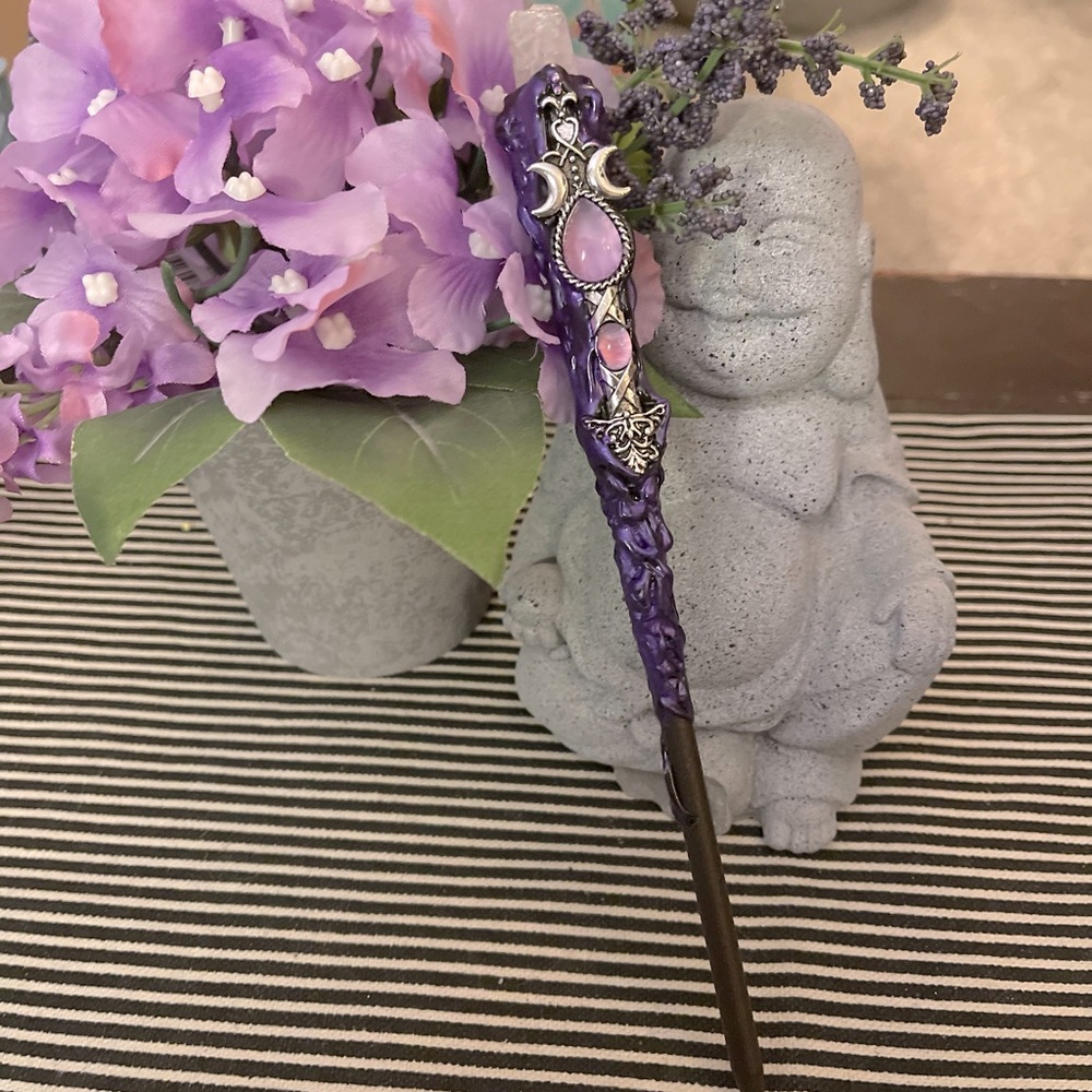 ‼️✨Harry Potter Fairy Magic Wand Double Moon Quartz Power & Abundace✨‼️